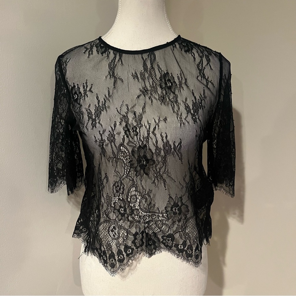 H&M Black Lace Women’s Top